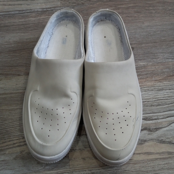 Nike Air Force 1 Lover XX Off White Slip-On Woman Size 10 (Missing Insoles)